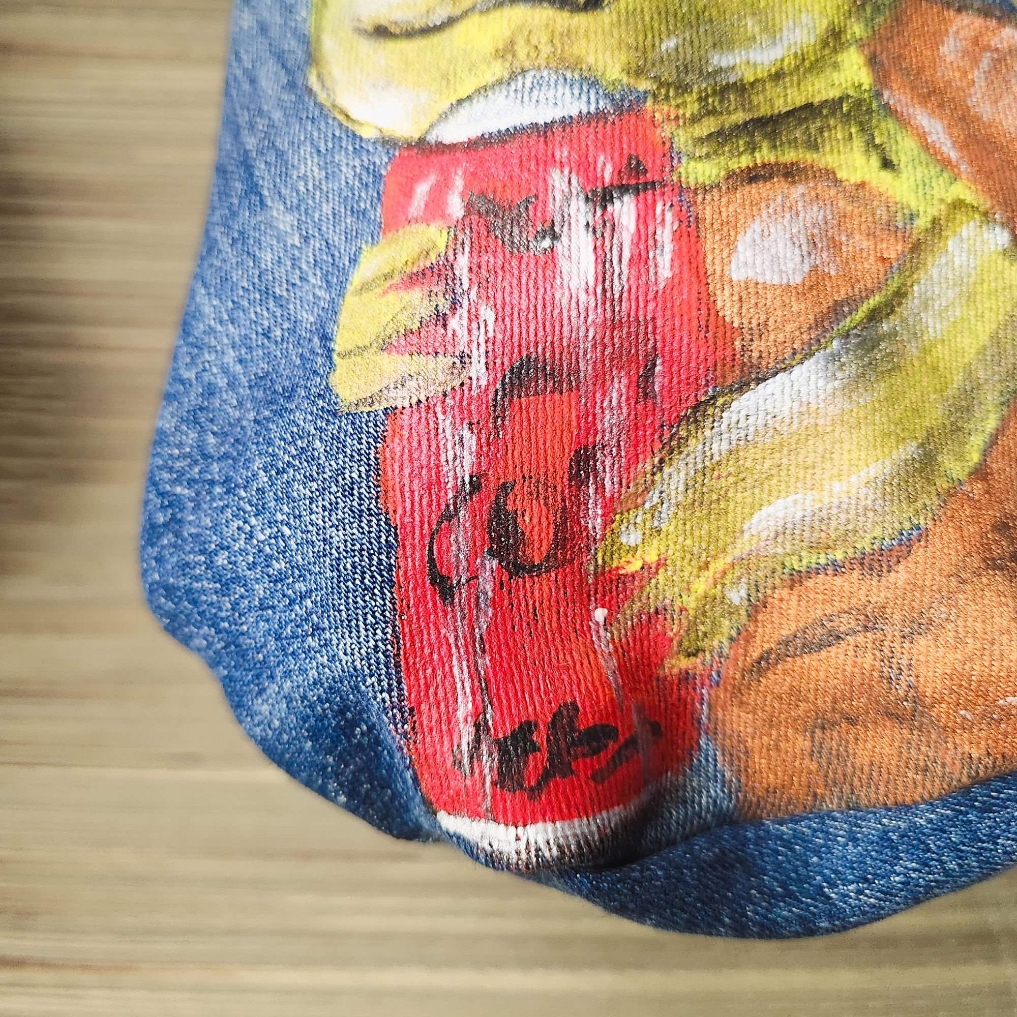 Tasche in Katzenform aus recyceltem Jeansstoff | Handgefertigtes Unikat | Rucksack mit Motiv