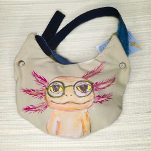 Tasche in Katzenform aus recyceltem Jeansstoff | Handgefertigtes Unikat | Kleine Tasche mit Motiv